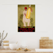 Olivenöl Vintage Lebensmittel und Kunst Poster (Küche)