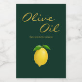 Olivenöl-Vorzugsinfusion Weinetikett (Einzelnes Label)