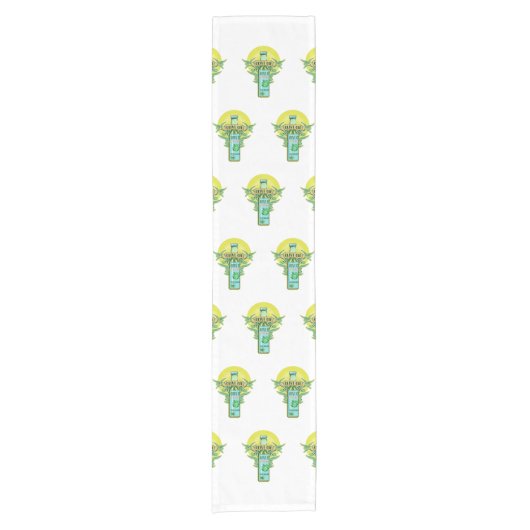 Olivenölflasche Kurzer Tischläufer (Vorderseite)