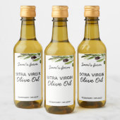 Olivenölflasche mit extra Jungfrau - Neuartiges Pr Weinetikett (Flaschen)