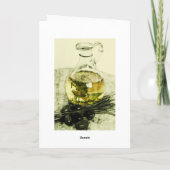 Olivenölgrüßkarte Karte (Rückseite)