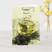 Olivenölgrüßkarte Karte (Gelbe Blume)