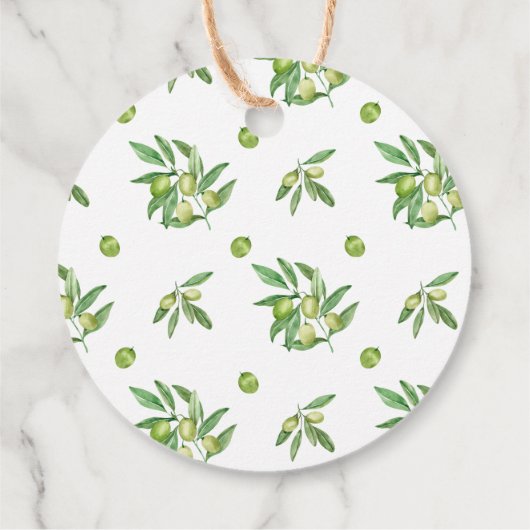 Olivenölhochzeit Geschenkanhänger (Rückseite)