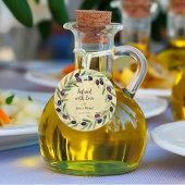 Olivenölkranz infiziert mit Liebe Rustikale Hochze Geschenkanhänger