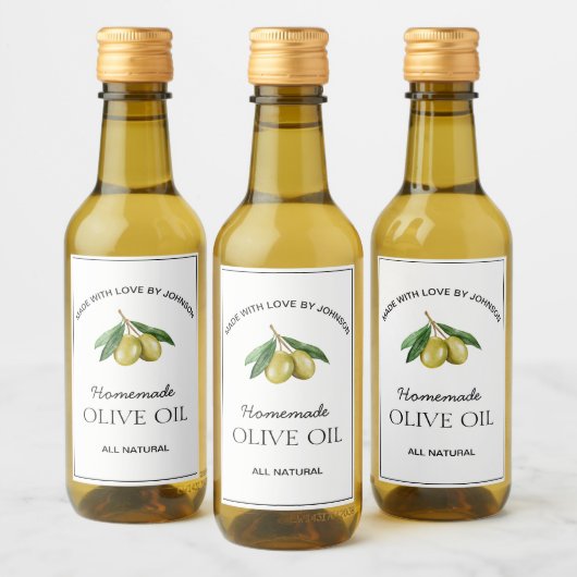 Olivenöllabel Weinetikett (Flaschen)
