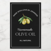 Olivenöllabel Weinetikett (Einzelnes Label)