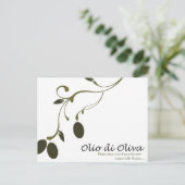 Olivenölrezekarte Postkarte (Stehend Vorderseite)