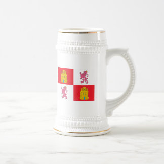 Olivenölseifen-und Leon-Flaggen-Tasse Bierglas