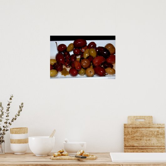 Olivenplakat Poster (Küche)