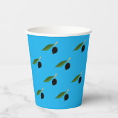 Olivenspinnbecher Pappbecher (Vorderseite)