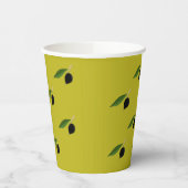 Olivenspinnbecher Pappbecher (Links)