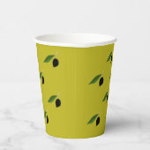 Olivenspinnbecher Pappbecher (Rechts)