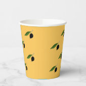 Olivenspinnbecher Pappbecher (Links)