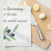 Oliventapenade Geschirrtuch (Viertel Falte)