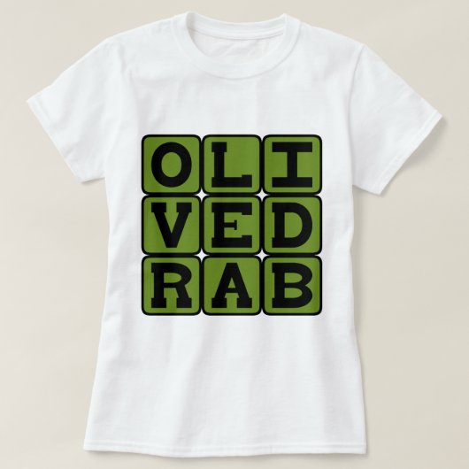 Oliventraub, Farbe T-Shirt (Design vorne)