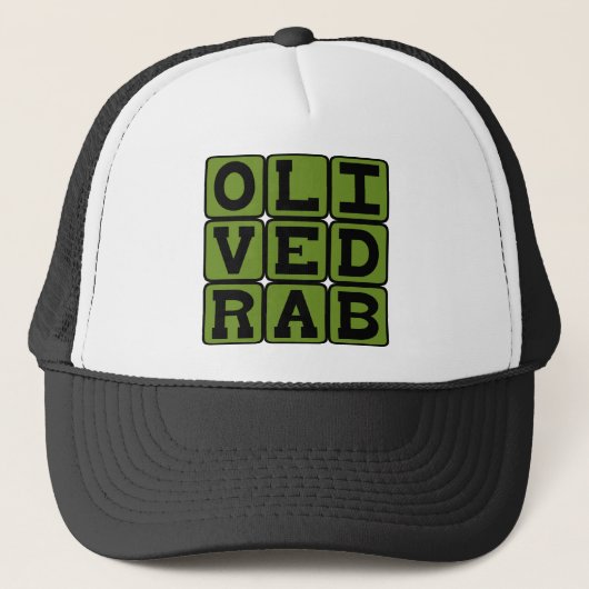Oliventraub, Farbe Truckerkappe (Vorderseite)