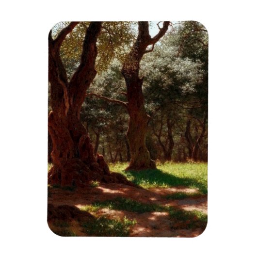 Olivenwald in Cap Saint Martin Magnet (Vertikal)