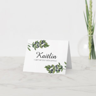 Olivenweg Bin meine Brautjungfrau? Einladung