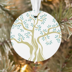 Olivenweg   HandGezeichnet Olivenbaum Ornament