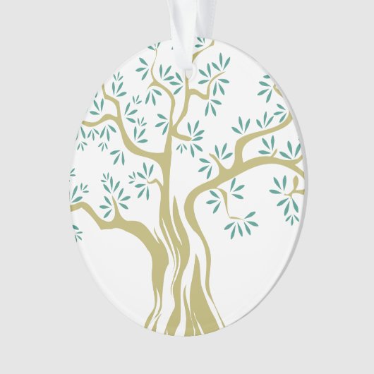 Olivenweg | HandGezeichnet Olivenbaum Ornament (Vorderseite)