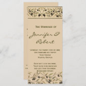 Olivenzweig: Ein Hochzeitsprogramm für toskanische Programm (Vorne/Hinten)