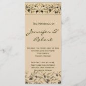 Olivenzweig: Ein Hochzeitsprogramm für toskanische Programm (Vorderseite)