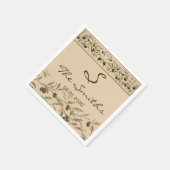 Olivenzweig: Eine Hochzeit toskanischer Touch Serviette (Ecke)