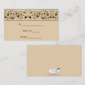 Olivenzweig: Eine toskanische Platzkarte der Touch (Vorne/Hinten)