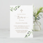 Olivenzweig Einladung (Stehend Vorderseite)