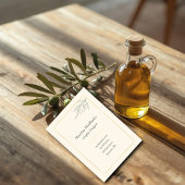 "Olivenzweig elegant" Visitenkarte