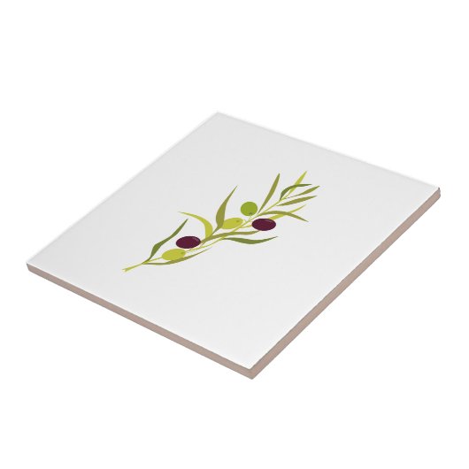 Olivenzweig Fliese (Seite)