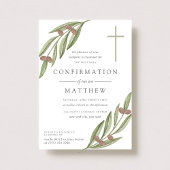 Olivenzweig Heilige Kommunion oder Bestätigung Einladung