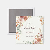 Olivenzweig-Hochzeit Magnet (Vorderseite/Rückseite)