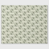 Olivenzweig in Olive Geschenkpapier (Flach)