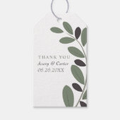 Olivenzweig Mittelmeer Vielen Dank für Ihre Hochze Geschenkanhänger (Vorderseite)