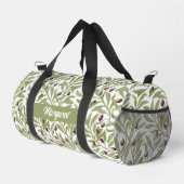 Olivenzweig Name Monogramm Salbeigrün Duffle Bag (Rechte Ecke)