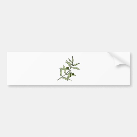 Olivenzweig olive twig autoaufkleber (Vorne)