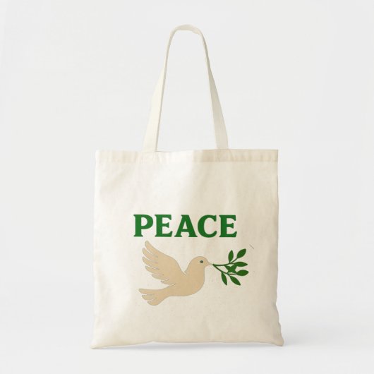 Olivenzweig - Peace Tote Bag Tragetasche (Vorne)
