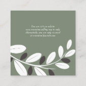 Olivenzweig, QR-Code UAWG Mittelmeerhochzeit Begleitkarte (Rückseite)