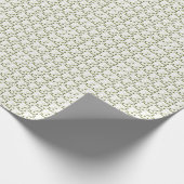 Olivenzweig und Blätter Nahtloses Muster Geschenkpapier (Ecke)