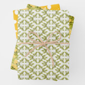 Olivenzweig und gelbes Käsemuster Geschenkpapier Set (Beispiel)