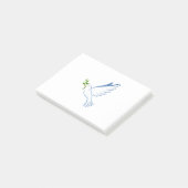 Olivenzweig und Taube Post-it Klebezettel (angewinkelt)