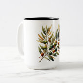 Olivenzweig Zweifarbige Tasse (Vorderseite Links)