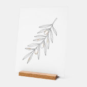 Olivenzweigblatt  acrylschild (Winkel)