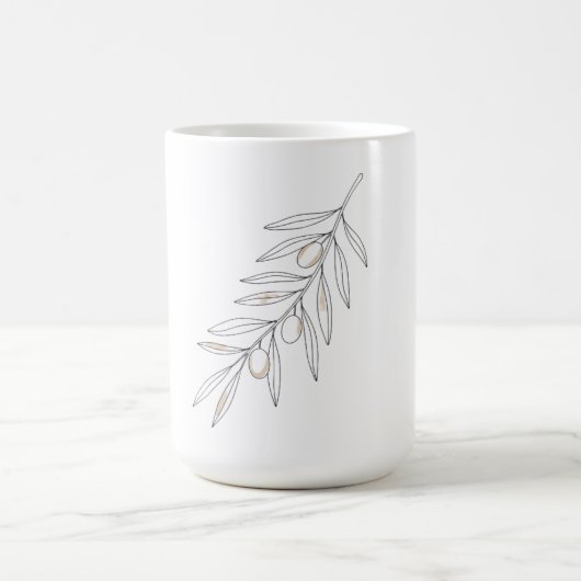 Olivenzweigblatt kaffeetasse (Mittel)