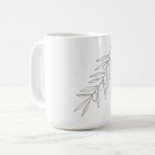 Olivenzweigblatt kaffeetasse (Vorderseite Links)