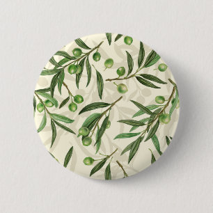 Olivenzweige Aquarell Button