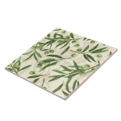 Olivenzweige Aquarell Fliese (Seite)