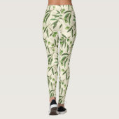 Olivenzweige Aquarell Leggings (Rückseite)