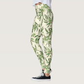 Olivenzweige Aquarell Leggings (Links)